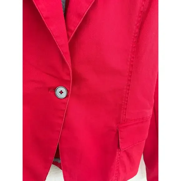 Peyton Jensen Red Blazer Jacket – Tailored Stretch – Size S - Picture 5 of 10
